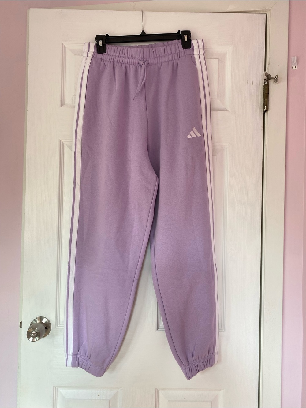 Brand new! Adidas lavender sweatpants  size medium
